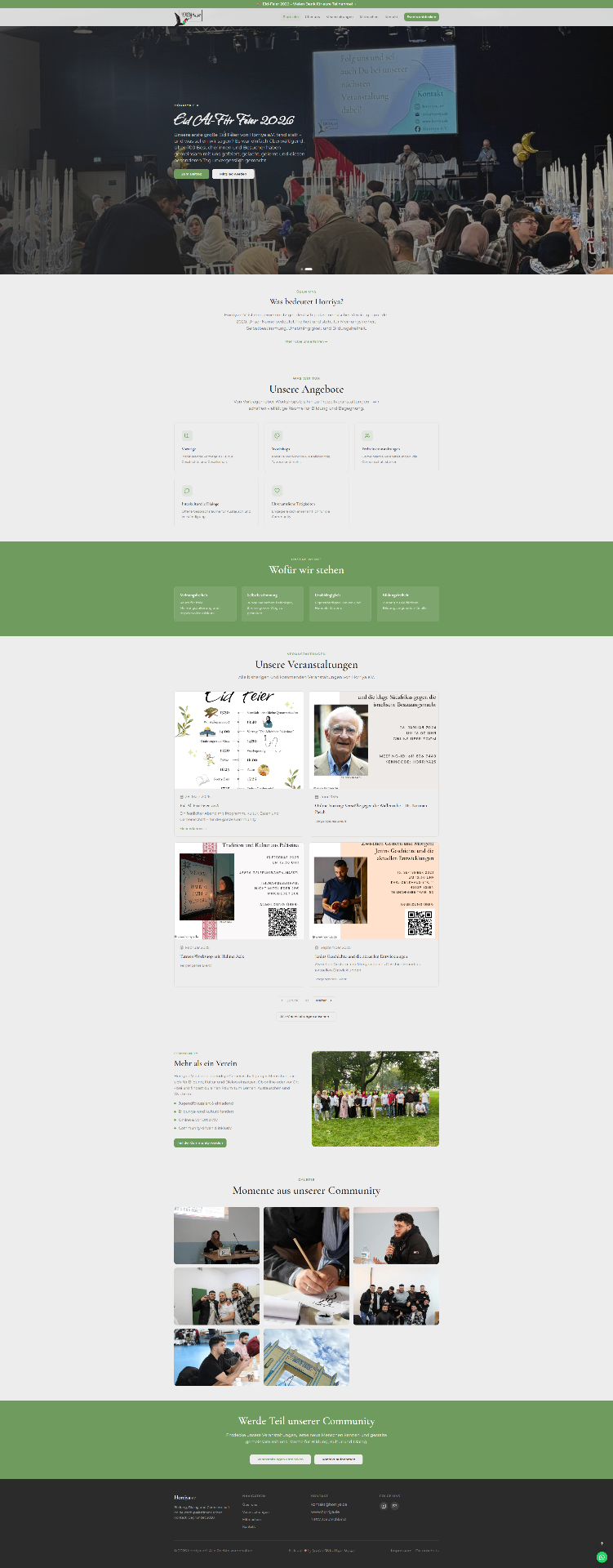 Website von Vorstand